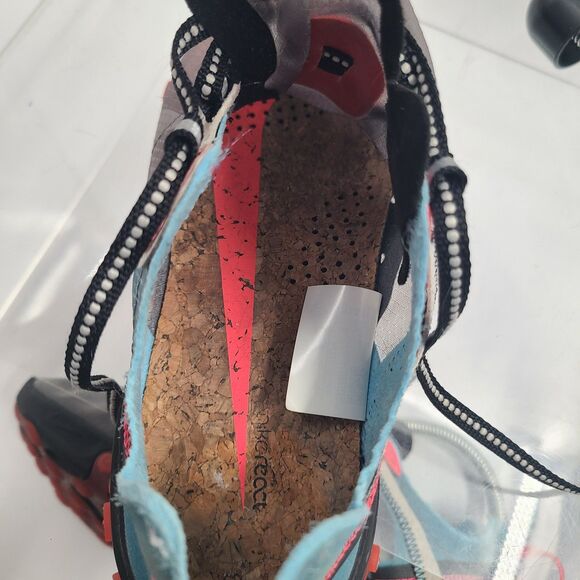 Nike React Element 87 Solar Red Blue Chill Black Size 5 Sneakers AQ1090-006